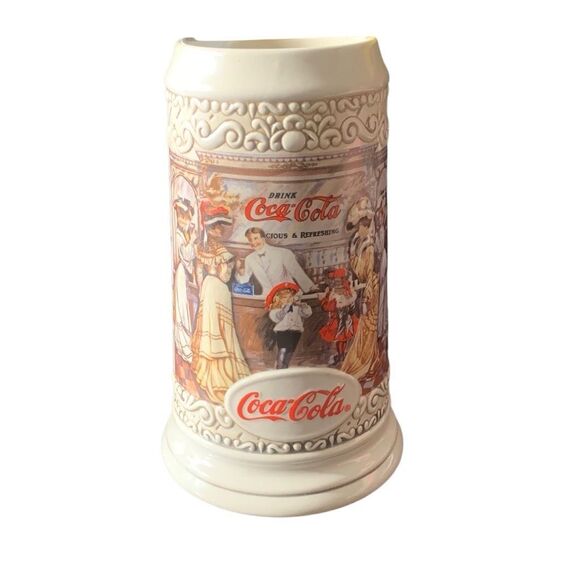 Vintage Coca Cola Stein 1994 The Classic Americana Soda Fountain Experience - Picture 14 of 16